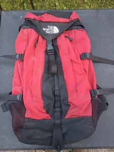 Mochila de senderismo vintage The North Face Day Pack roja/negra - Imagen 1 de 6