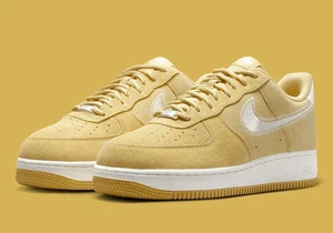 Nike Air Force 1 '07 LV8 Low Men's Shoes Buff Gold Sail HJ4465 700 - Picture 1 of 8