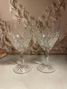 Lot of 2 vintage Atlantis Estrella Crystal Glasses 7” Tall Excellent - Picture 1 of 6
