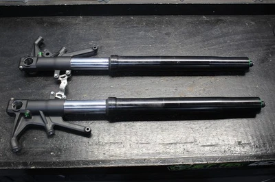 12-24 KAWASAKI ZX14R ZX14 OEM FRONT FORKS SHOCK SUSPENSION SET PAIR ABS 2012 16 - Image 1 of 4