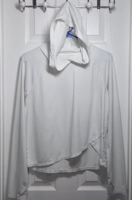 Athleta Hoodie Womens M Lightweight White Long Sleeve Asymmetrical Pullover - Image 1 of 4