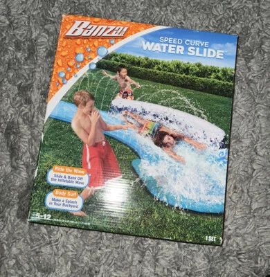 16 Ft. Speed Curve Water Slip & Slide One Size Banzai #S4 - Image 1 of 2