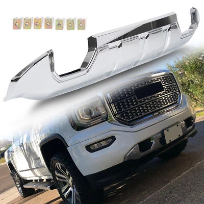 Compatível com 16-19 2018 GMC SIERRA 1500 PARA-CHOQUE DIANTEIRO Skid Plate armadura protetora cromada - Imagem 1 de 4