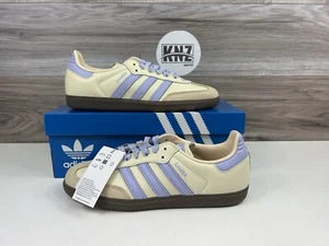 *Adidas SAMBA OG Cream White Violet Beige Gum Classic Originals (JI2678) Women's - Picture 1 of 10