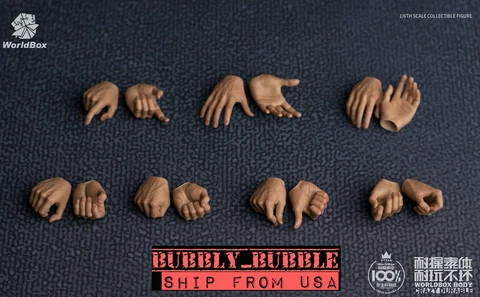 1/6 Worldbox Male Hands Type 2.0 Accessory For 12'' Male Figure PHICEN ☆USA☆ Cover