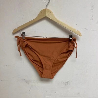 Calia Women's Swim Collection Mid Rise Ruched Side Bottom Apricot Aura WSA23402 - Image 1 of 4