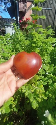 152g CŒUR EN JASPE ROUGE Madagascar  Lithothérapie PIERRE NATURELLE - Photo 1/4