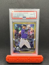 2018 Bowman Chrome #36 Ryan McMahon Rookie GOLD REFRACTOR PSA 10