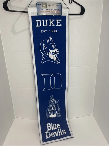 Duke University Winning Streak  Embroidered Heritage Banner Wool Cover