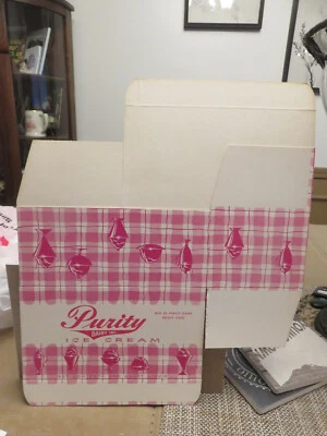 Vintage PURITY DAIRY (BELOIT, OHIO) ICE CREAM CARTON (NOS) - Image 1 of 4