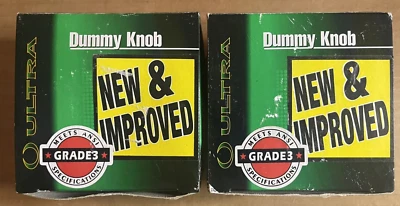 Perilla de puerta ficticia Boca-latón paquete de 2 Foto 1 de 4