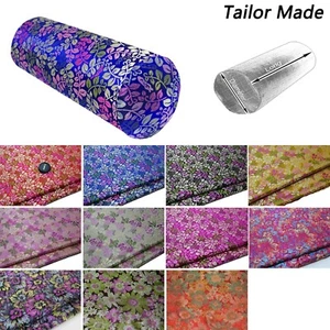 Bolster Cover*Colorful Flower Brocade Neck Roll Long Tube Yoga Pillow Case*BA5 - Picture 1 of 18