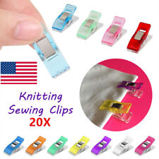 20X Sewing Clip For Fabric Craft Quilting Hemming Knitting Crochet Multicoloured