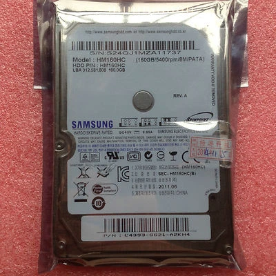 Samsung HM160HC 160GB 160 GB 5400rpm IDE ATA PATA HDD For Laptop 2.5" Hard Drive - Image 1 of 2