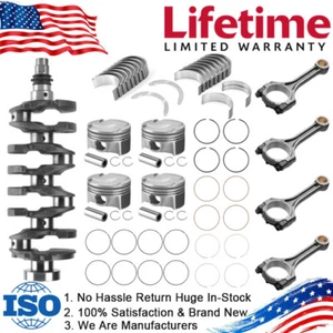 Engine Overhaul Rebuild + Crankshaft Rods For 2017-2019 KIA SOUL 1.6T G4FJ 1.6L - Picture 1 of 17