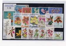 Lotto 20 Francobolli Tematica Fori Orchidee Q970