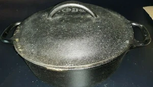 Lodge 2 Qt. Cast Iron Serving Pot Dutch Oven Cooking New Open Box Camping - Picture 1 of 8