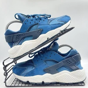NIKE AIR HUARACHE BLUE TRAINERS SIZE UK 7 GYM RUNNING CASUAL 634835-400 - Picture 1 of 8