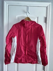 New Girls Columbia Omni-Tech Pink Hooded Softshell Rain Wind Jacket Size 18 - 20 - Picture 1 of 20