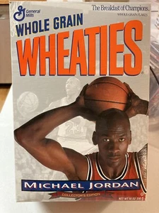 Michael Jordan Chicago Bulls NBA Collectible Wheaties Never Been Open Cereal Box - Picture 1 of 5