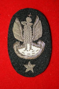 TAPA DE ALAMBRE LINGOTES TIPO SEGUNDA GUERRA MUNDIAL POLACO POLACO SEGUNDO TENIENTE LT / INSIGNIA BOINA - Imagen 1 de 1