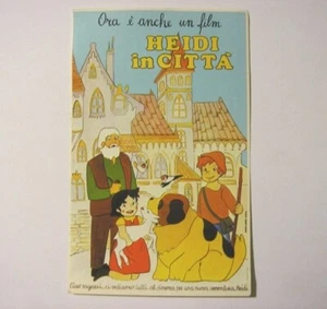 VECCHIO ADESIVO / Old Sticker cartoons CARTONE ANIMATO HEIDI (cm 10 x 15) - Picture 1 of 1