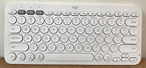Logitech Logi K380 Wireless Bluetooth Modern White Mac Apple Computer Keyboard - Picture 1 of 6