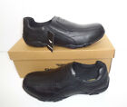 Mens New Black Smart Leather Casual Slip On Casual Trainers Shoes Uk Size 7-12