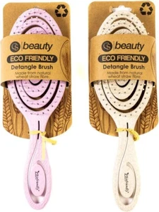 CS Beauty Eco Friendly Straw Hairbrush, Flexible Soft Pin Bristles - Picture 1 of 1