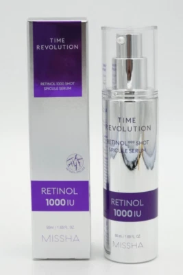 MISSHA K-Beauty Time Revolution Retinol 1000 Shot Spicule Serum 50 ml / 1,7 oz Foto 1 de 4