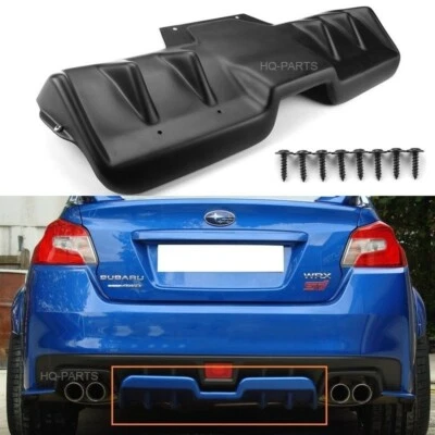 Divisor difusor labial parachoques trasero negro mate PP para 15-21 WRX STI Foto 1 de 3