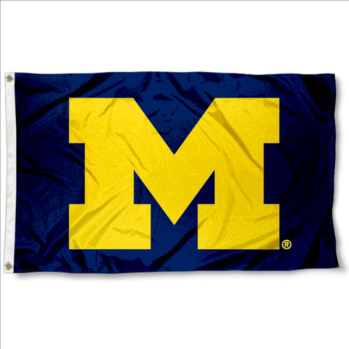 Michigan Wolverines 3' X 5' Flag Banner, Large College Flag