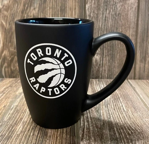 Brand New Toronto Raptors Black Premium Ceramic Coffee Mug Cover