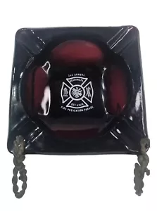 1978 2nd Annual Fire Prevention Parade Reading Pa Fire Department Glass Ashtray - Picture 1 of 5