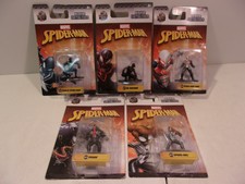 N Nano Metalfigs Lot of 5 Spider-Man Venom 2099 Spider-Girl + MOC New