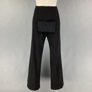 JEAN PAUL GAULTIER Size 8 Black Wool Polyamide Dress Pants - Picture 1 of 6