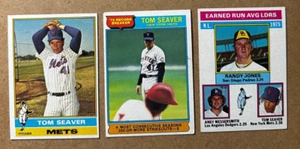 Tom Seaver Lot of 3 1976 Topps Cards #5, #201, #600 - Picture 1 of 7