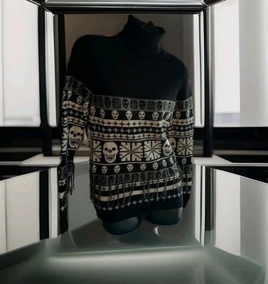 Maglione Nero Lana Philipp Plein Donna XS Foto 1 de 4