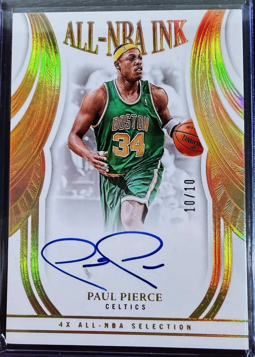 Panini Paul Pierce Autographed Basketball Trading Cards