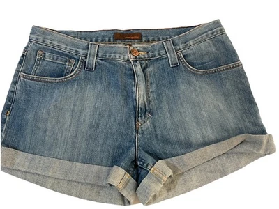 Pantalones cortos de mezclilla Fossil Boyfriend para mujer talla 31 con puños Foto 1 de 4