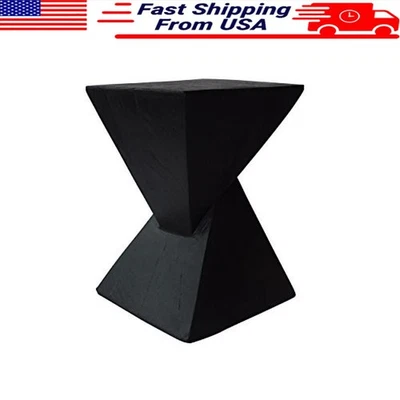 Concrete End Table Lightweight Modern Hand Painted Indoor Outdoor Personality - Image 1 of 4