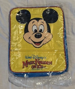 Vintage Backpack WALT DISNEY’S Magic Kingdom On Ice Mickey Mouse Book Bag - Picture 1 of 2