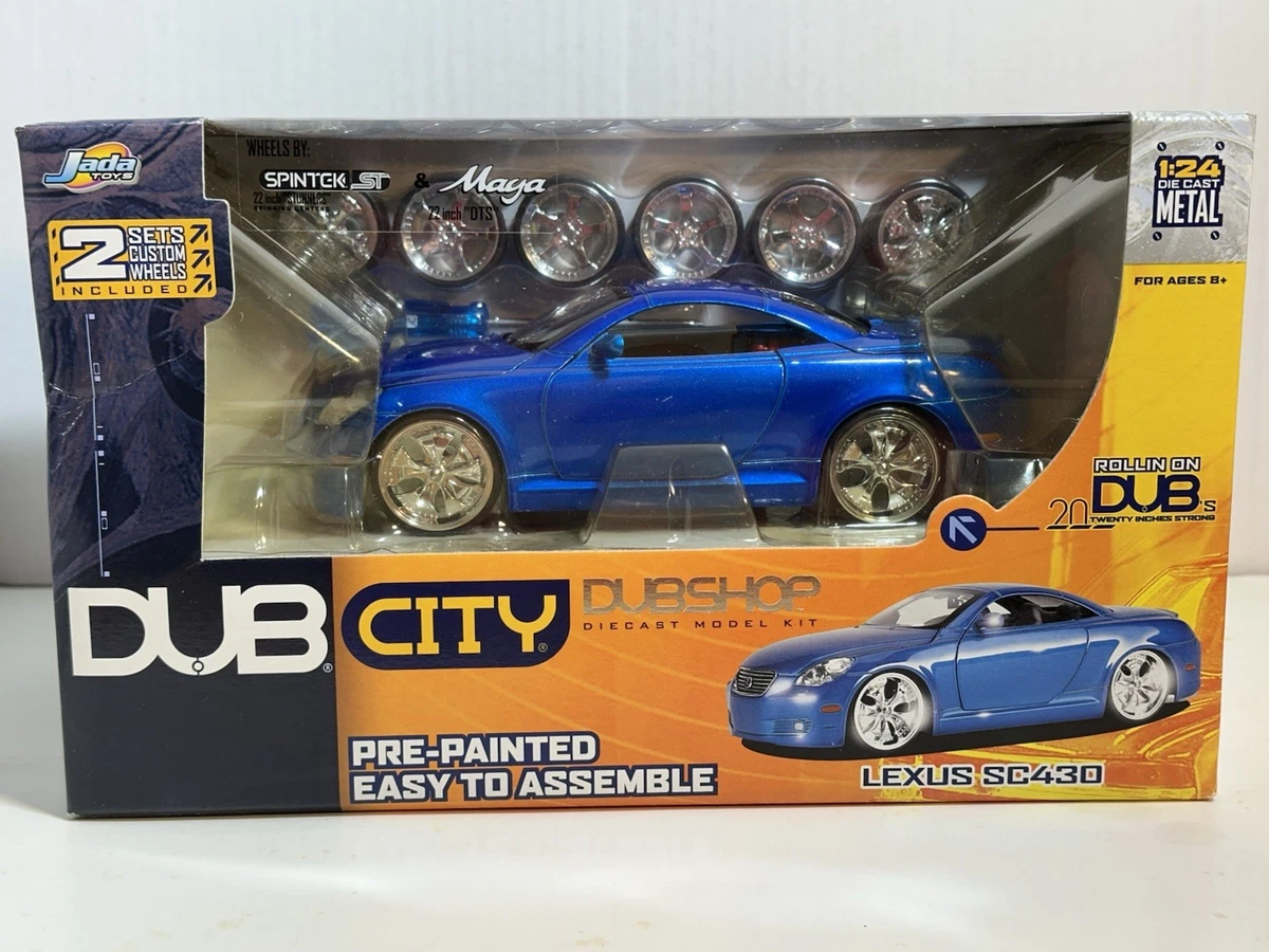 JADA DUBSHOP LEXUS SC430 BLUE 1:24 DIECAST MODEL KIT / EXTRA