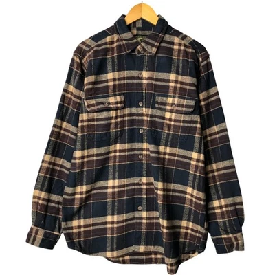 Camisa Field & Stream Manga Larga Franela Cuadros Usada Talla L Hombre Foto 1 de 4