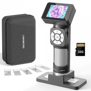 LM112 Microscope for Kids, Handheld Microscope with 2" Screen, 500X Portable ... - Picture 1 of 8