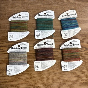 Rainbow Gallery Rainbow Tweed Lot Of 6 Multiple Colors Made In USA - Picture 1 of 7