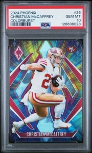 2024 PHOENIX CHRISTIAN McCAFFREY COLORBURST /10 PSA-10 - Foto 1 di 3
