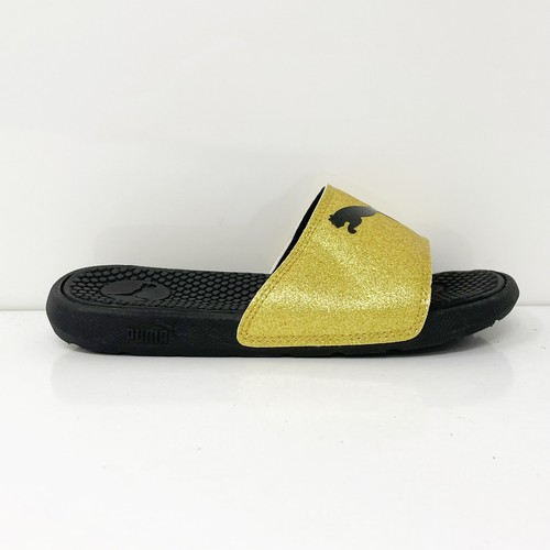 Sandali slip on Puma bambina cool gatto glitz oro punta aperta taglia 1