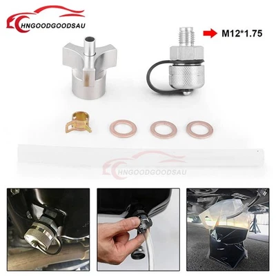 Quick Twist Oil Drain Valve for M12-1.75 with Stainless Drain Hose Attachment - image 1 of 4