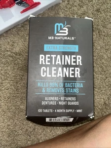 M3 NATURALS Extra Strength Retainer Cleaner, 120 Tabletten - Bild 1 von 2